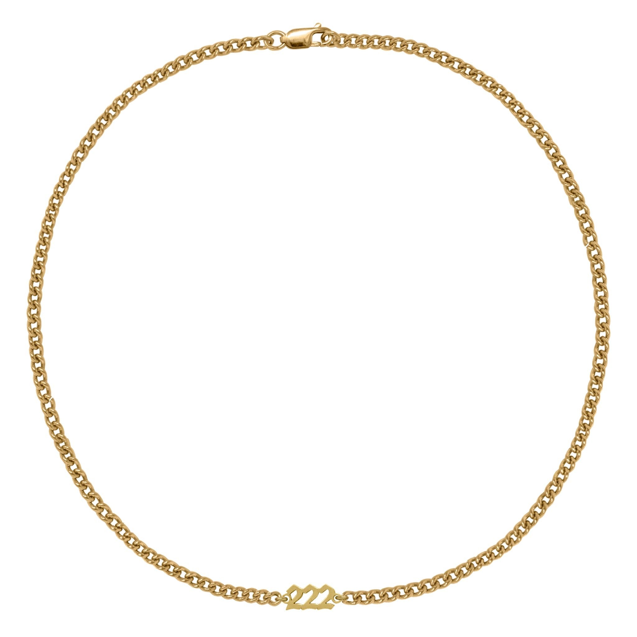 Mini angel number necklace
