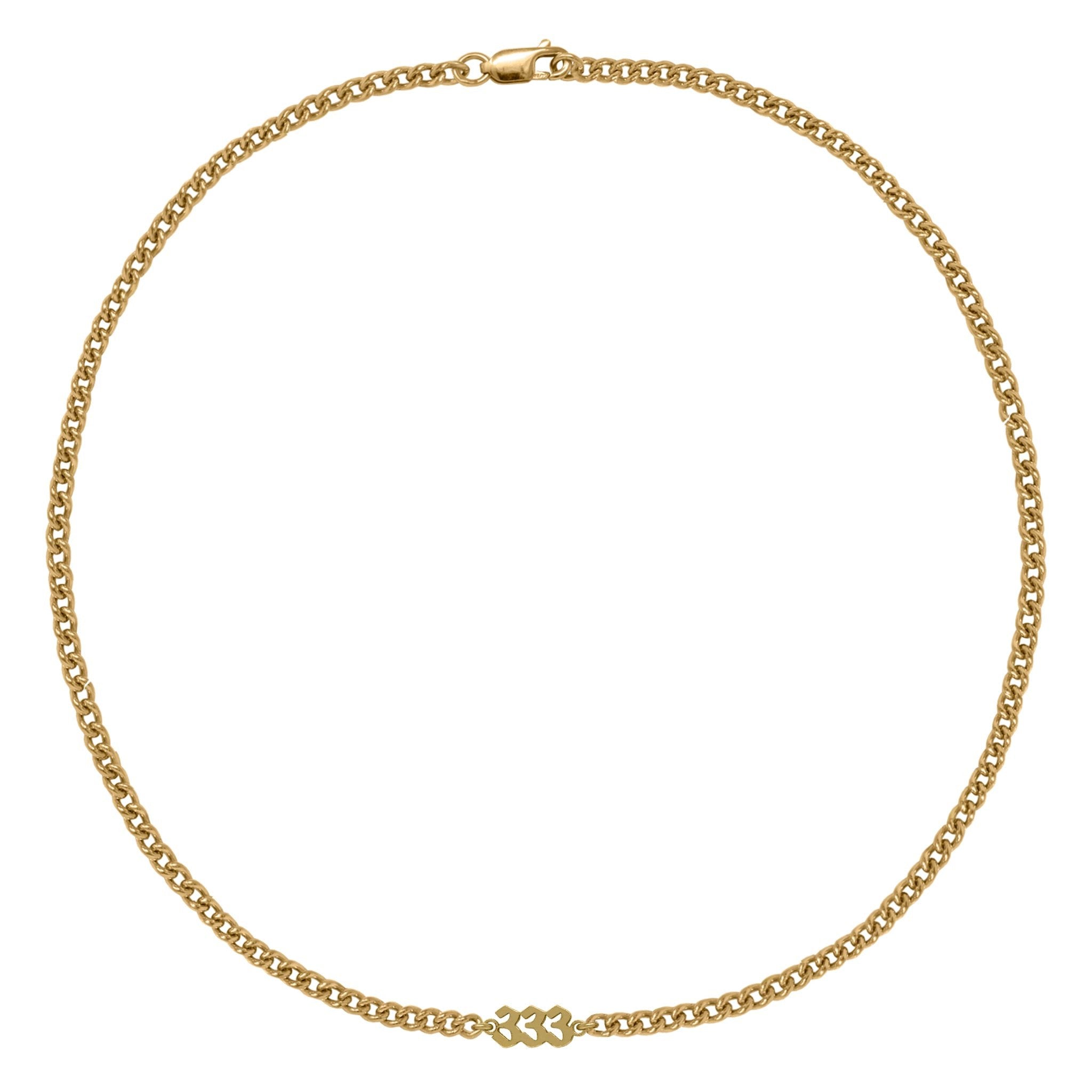 Mini angel number necklace