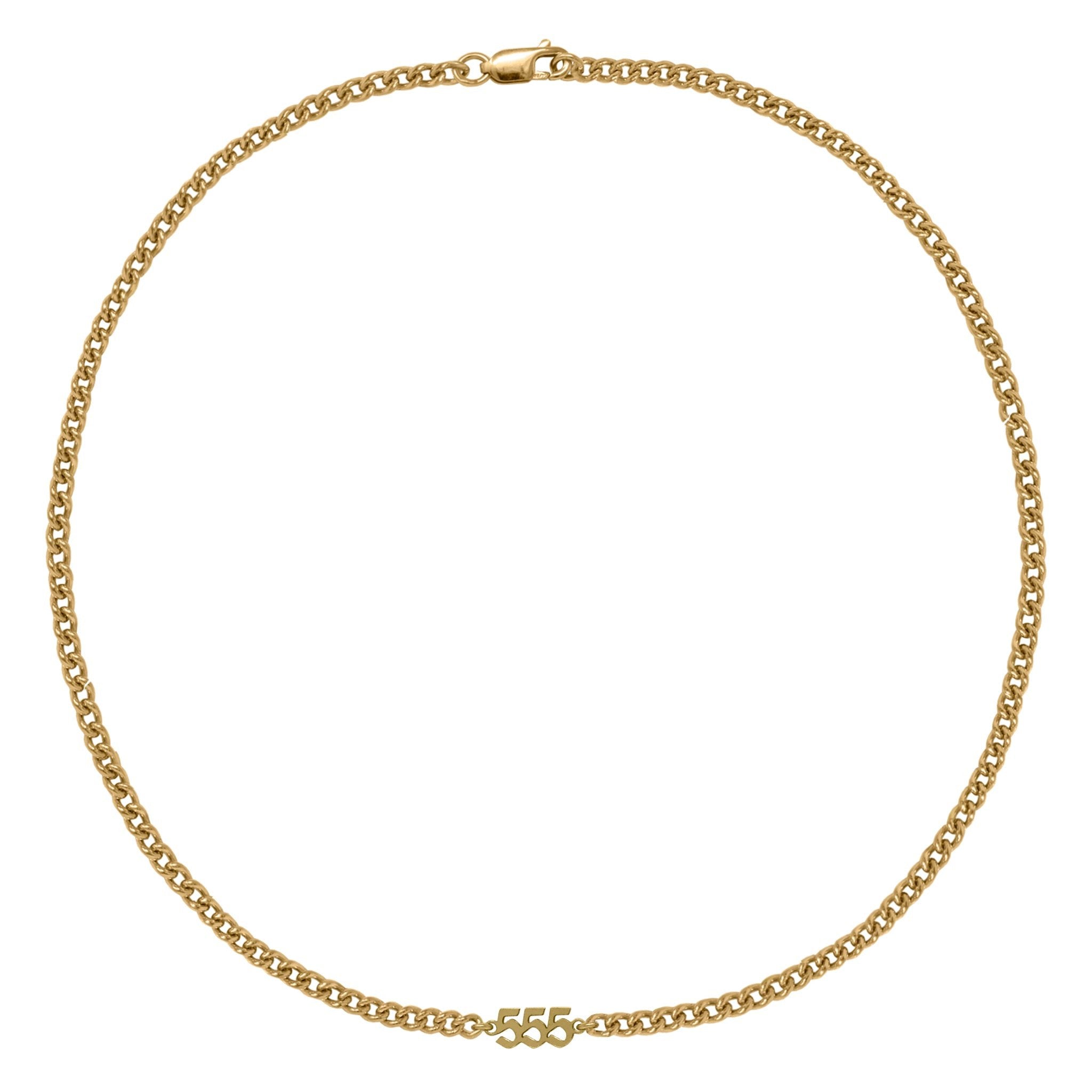 Mini angel number necklace