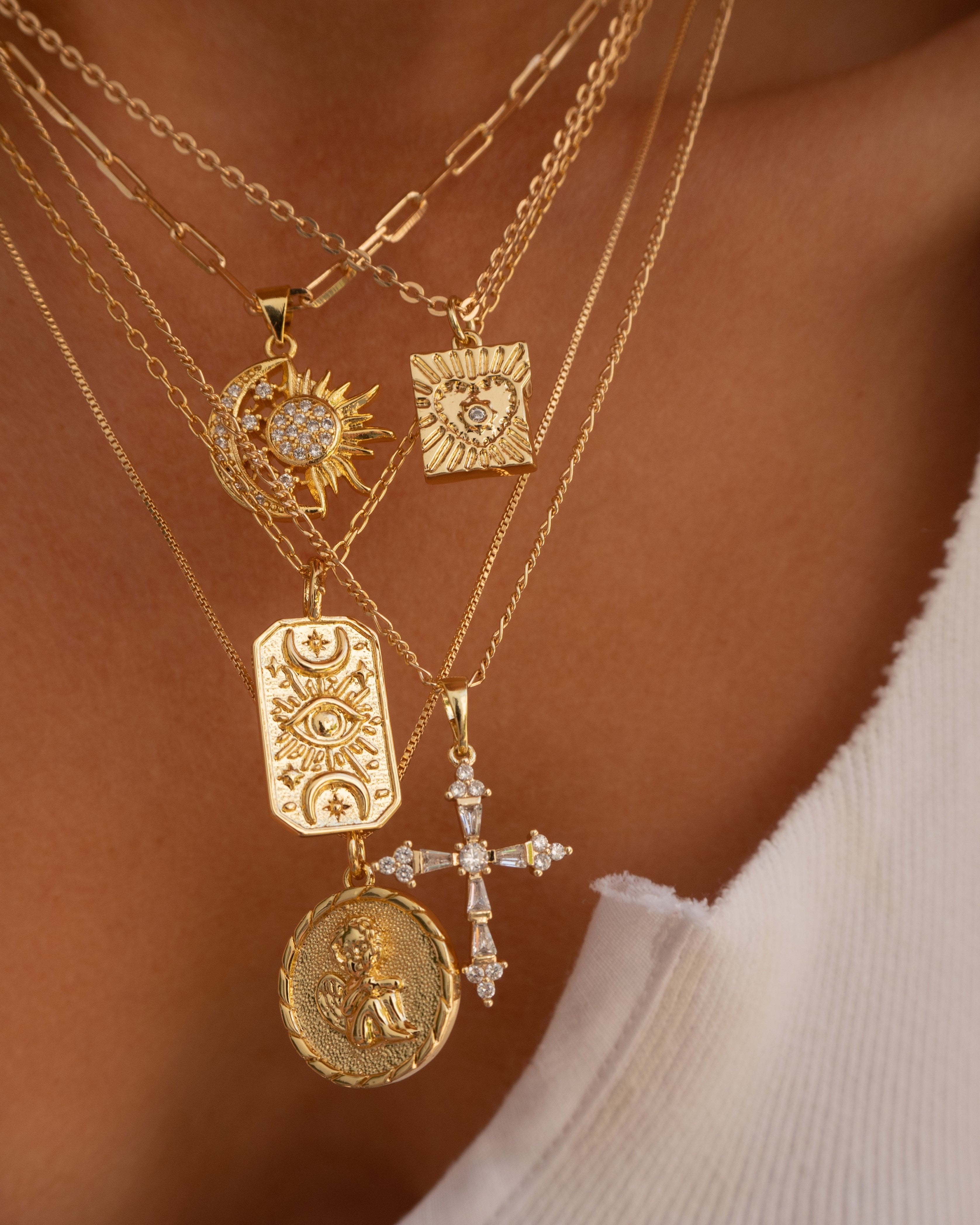 Angel necklace, cherub necklace, angel pendant, cherub pendant, angel cherub jewelry, angel cherub necklace, layering necklace, gold coin necklace, gold coin pendant, angel pendant necklace, gold filled necklace, gold filled jewelry, dainty necklace, dainty jewelry, gold filled necklace, hypoallergenic jewelry, sensitive skin jewelry, gold coin angel necklace, dainty gold necklace