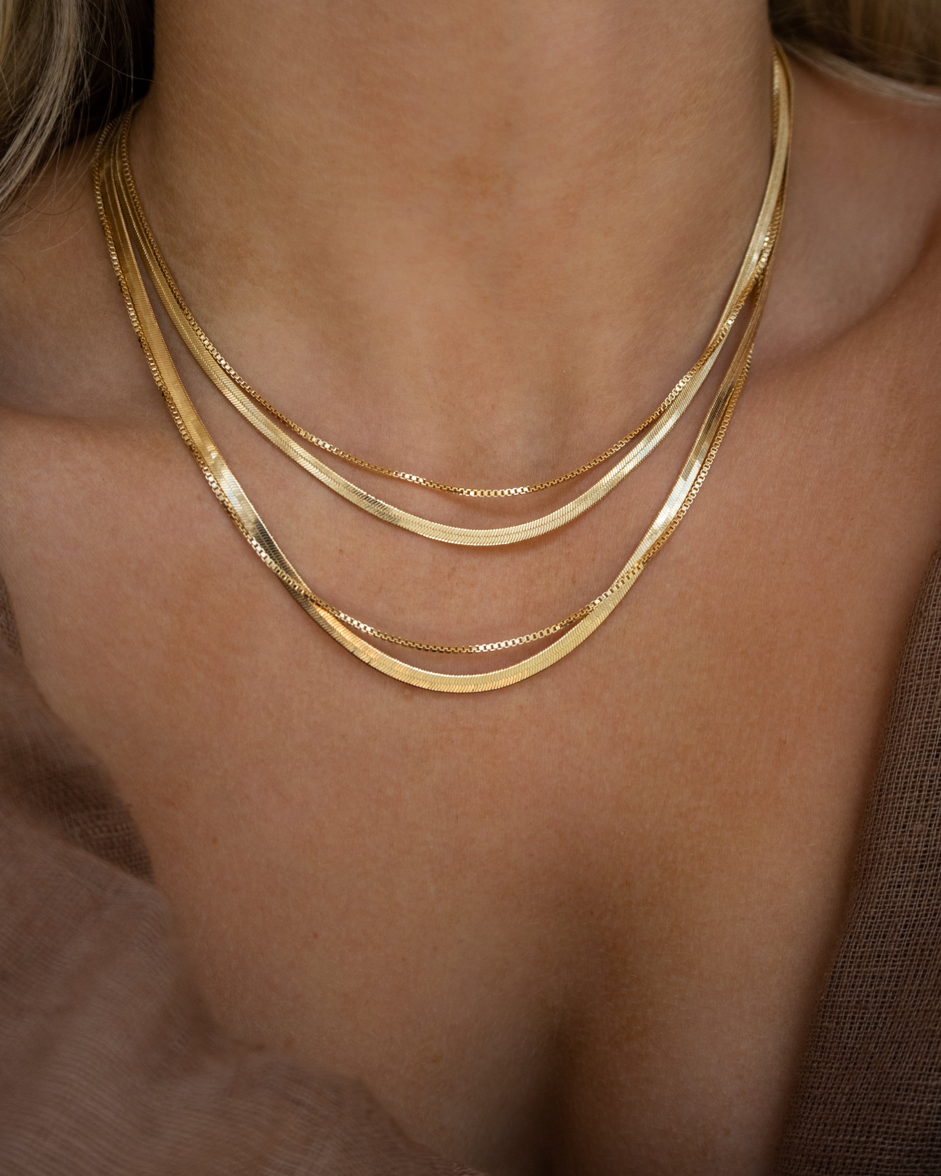 thin herringbone, dainty herringbone, herringbone chain, herringbone chain necklace, gold filled herringbone, layering chain, layering gold chain, layering gold necklace, dainty chain necklace, gold filled layering chain