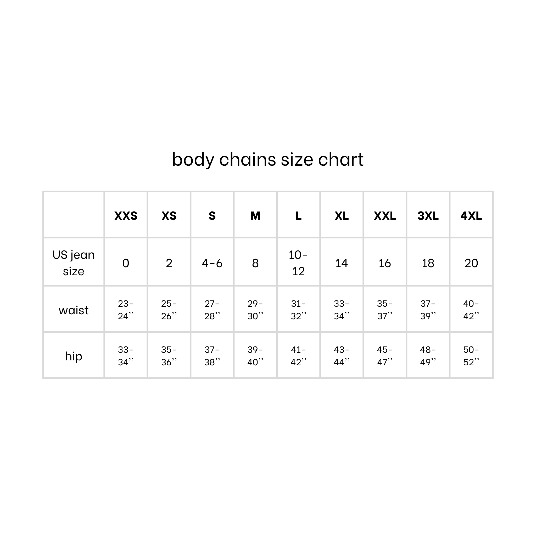 Amina body chain